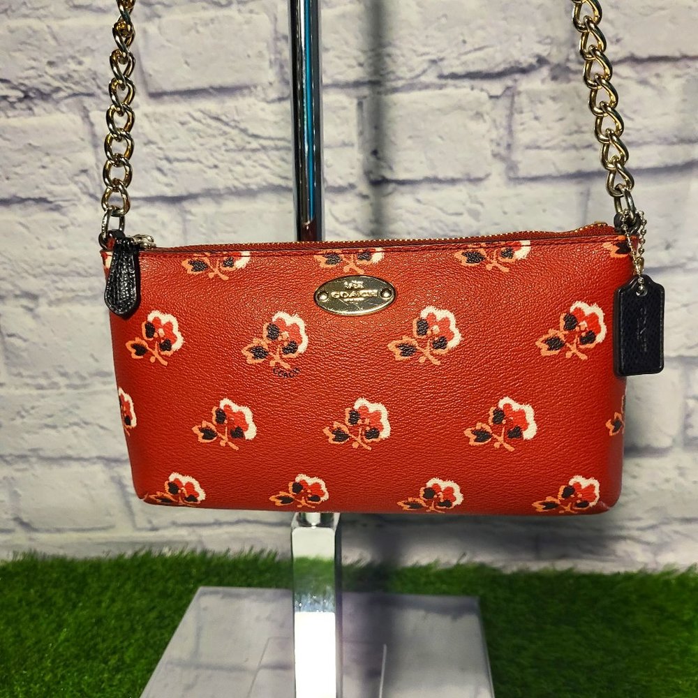 COACH QUINN CROSSBODY IN BRAMBLE ROSE PRINT COATED CANVAS
